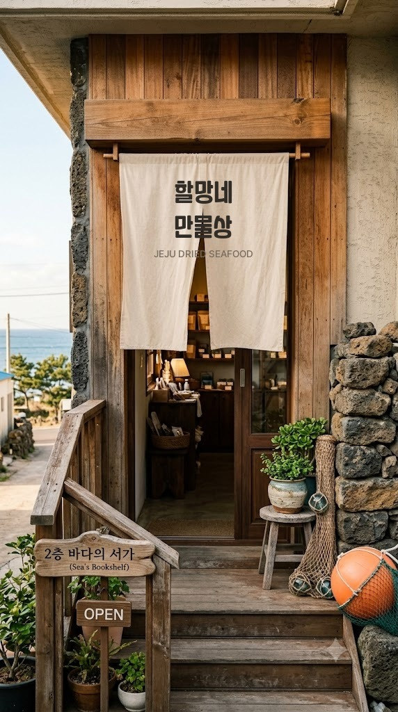 입구 — 크림 노렌